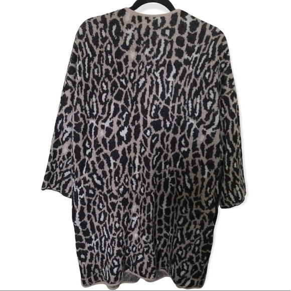 Joie Berit animal print wool blend cheetah cardigan - Picture 7 of 10